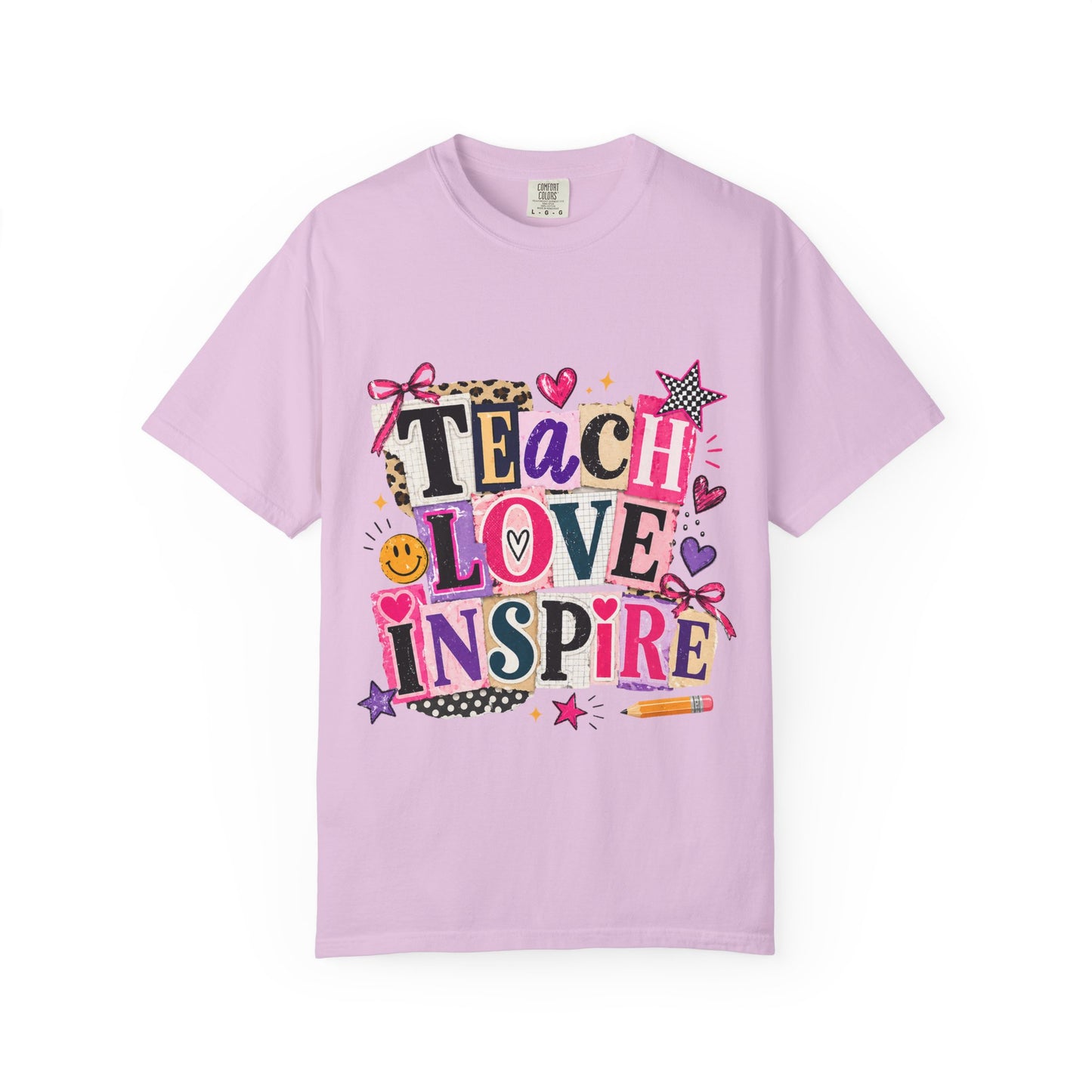 Teacher "Teach Love Inspire" T-Shirt — Colorful Classroom Teacher Gift