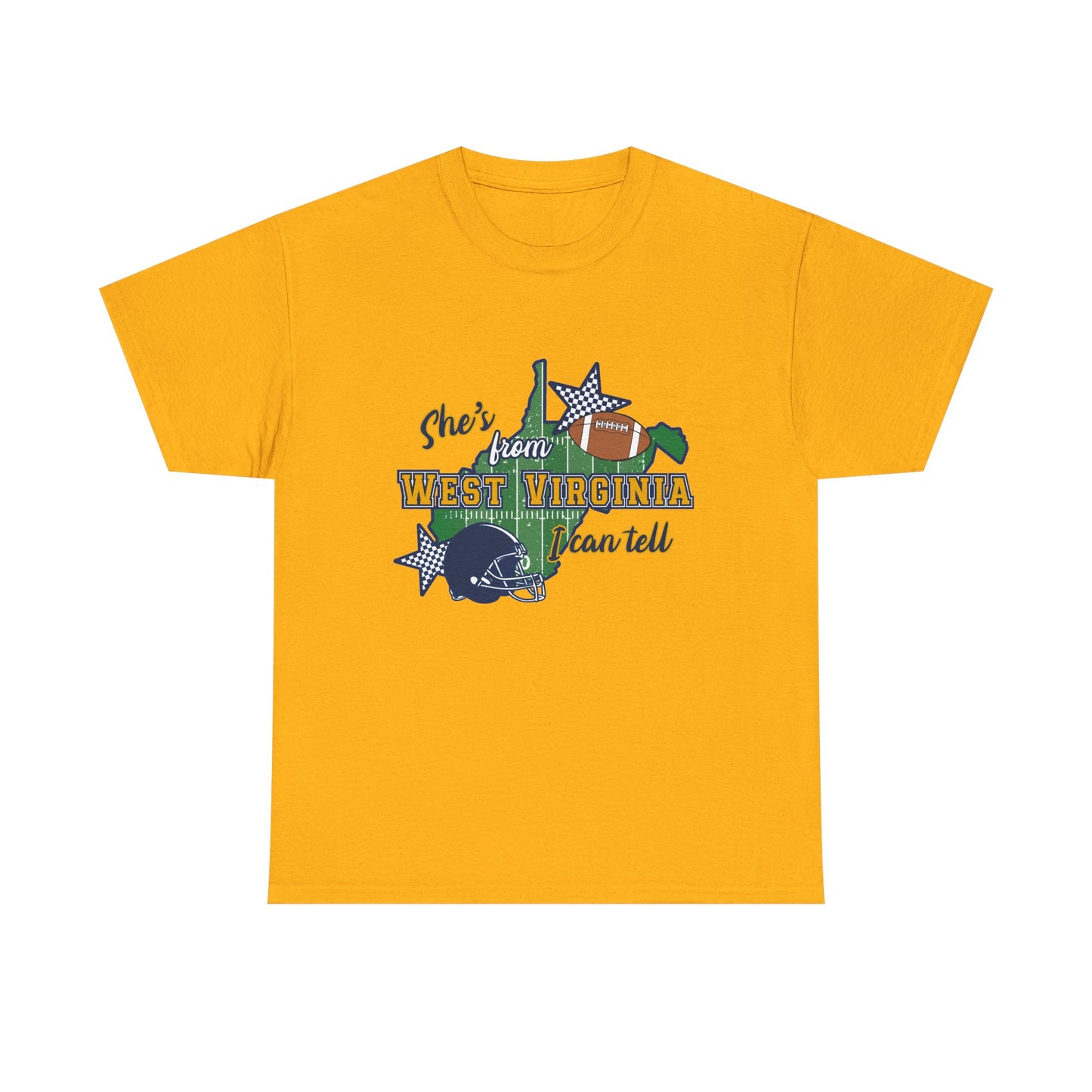 West Virginia Football T-Shirt – 'She's From West Virginia' State Pride Tee