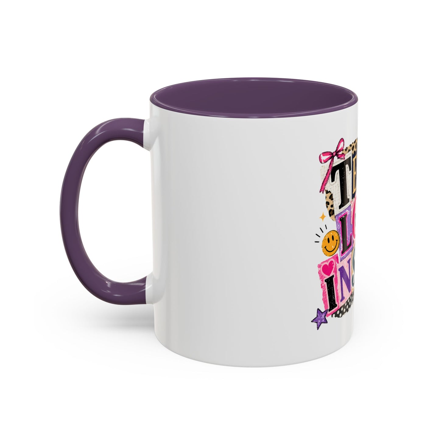 Teach Love Inspire Coffee Mug — Colorful Teacher Appreciation Gift