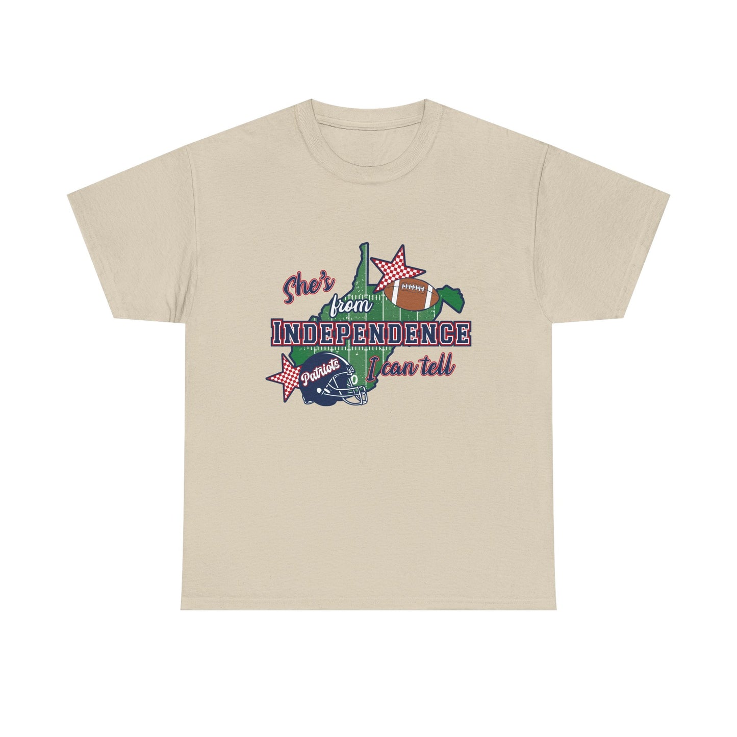 Independence State Pride Tee — "She’s from INDEPENDENCE" Graphic T-Shirt