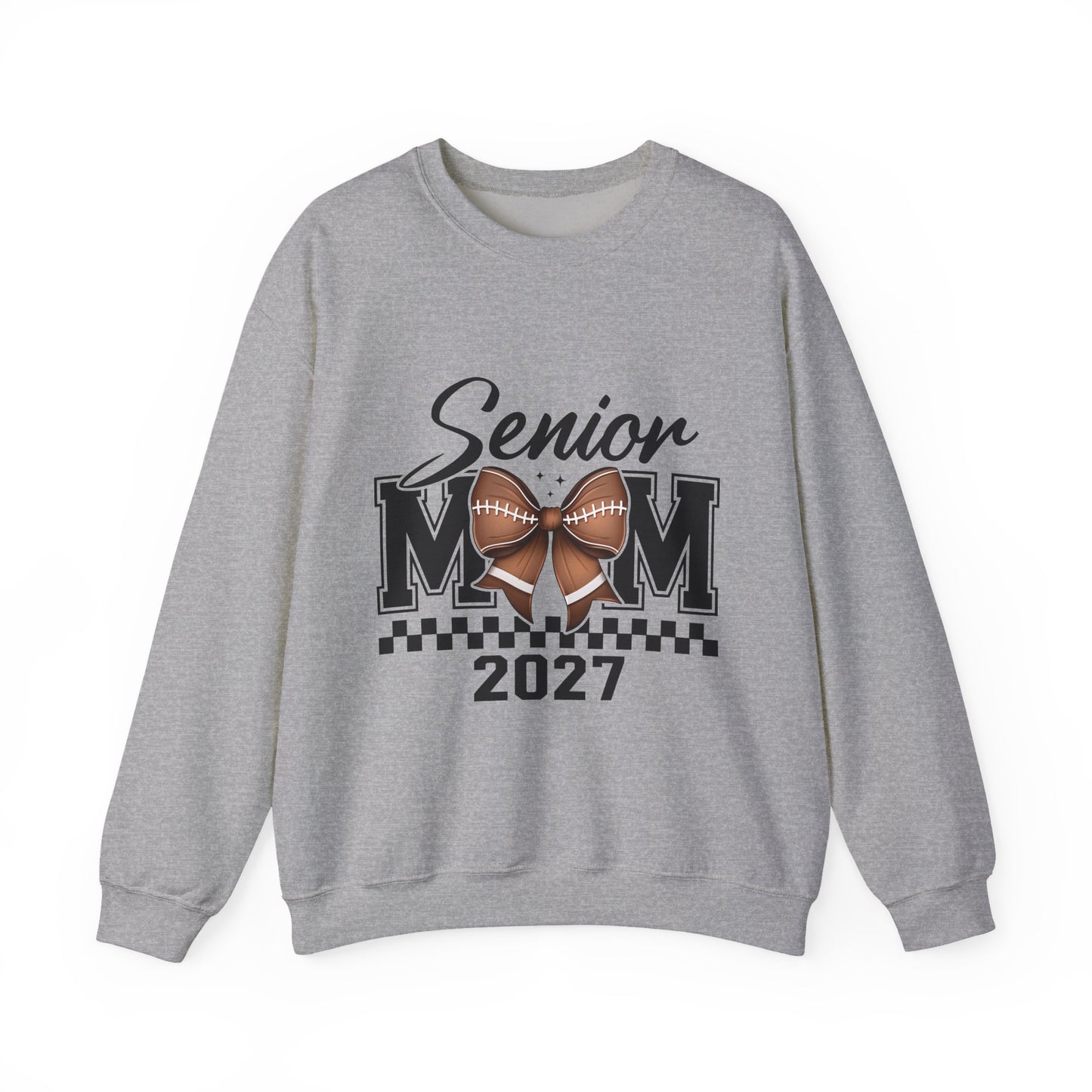 Senior Mom 2027 Football Sweatshirt — Senior Year Mom Crewneck