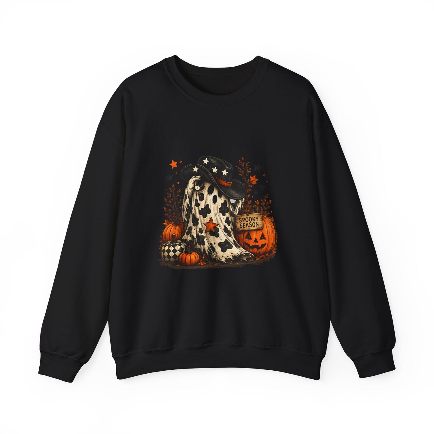 Cowhide Ghost Halloween Sweatshirt