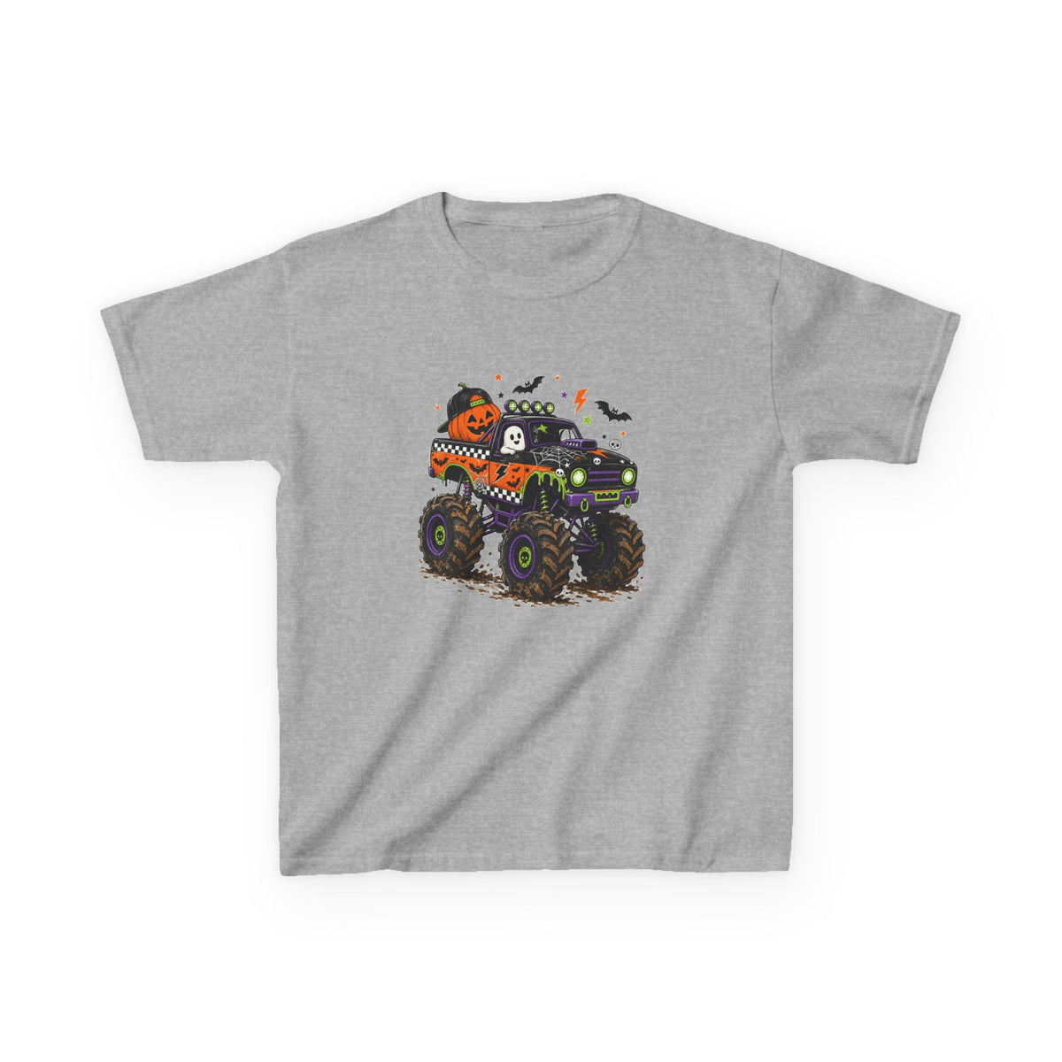 Halloween Monster Truck Kids Tee / XS-XL