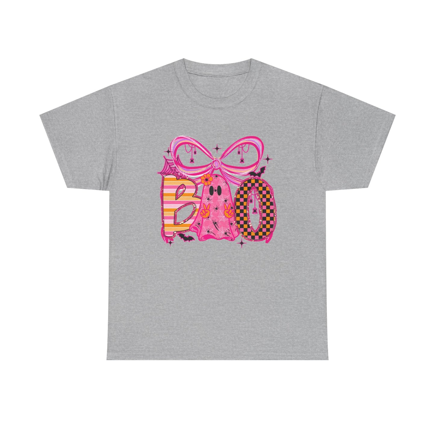 Boo Ghost Graphic Tee | Pink Halloween Cute Spooky Design