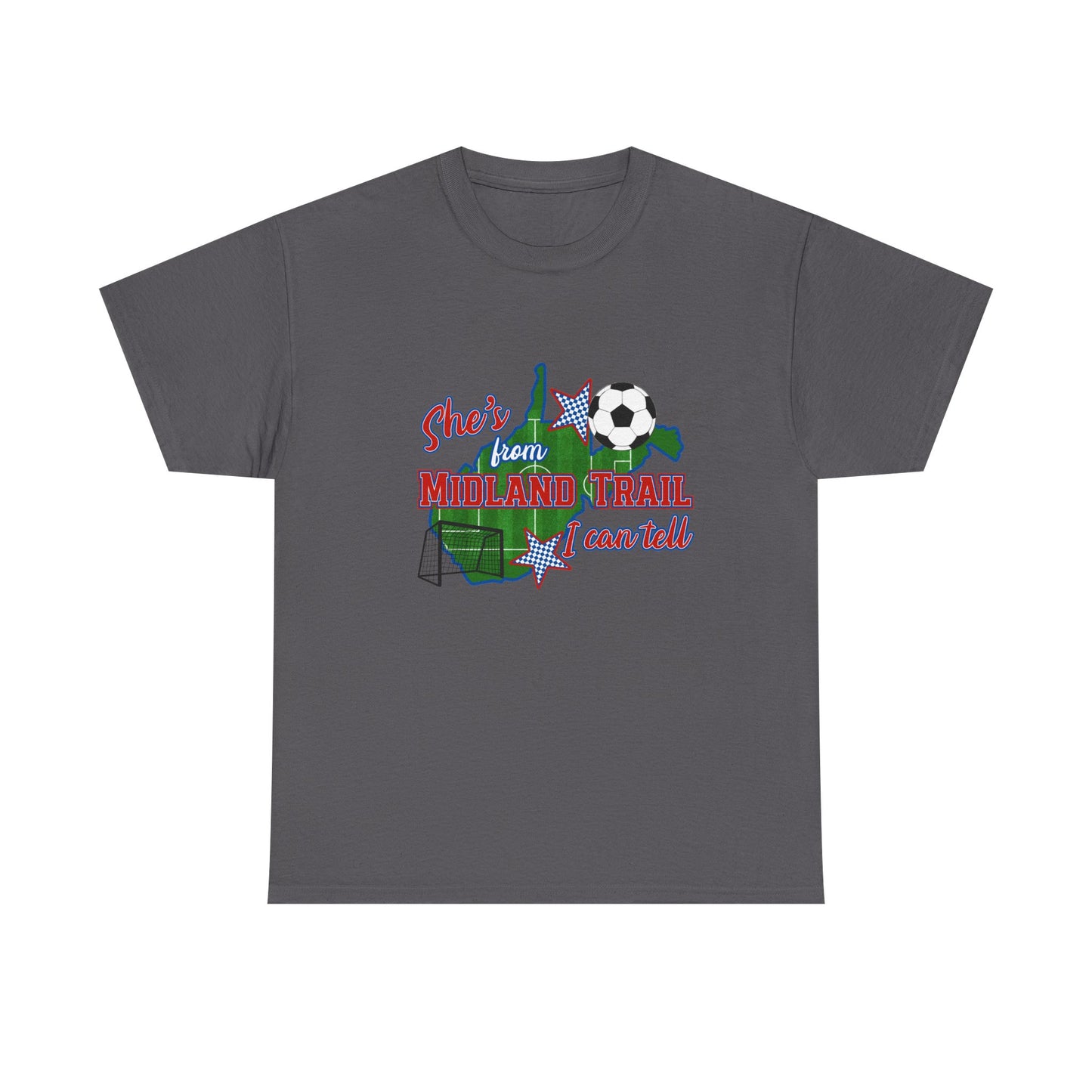 Trail Soccer T‑Shirt — "She's from Trail, I can tell"