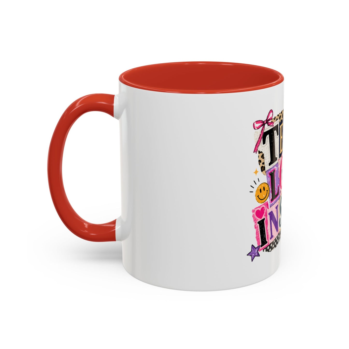 Teach Love Inspire Coffee Mug — Colorful Teacher Appreciation Gift