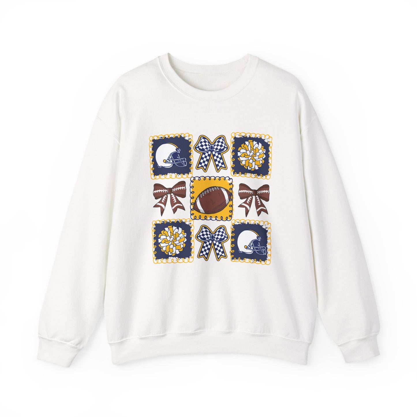 WV Football Patchwork Crewneck Sweatshirt