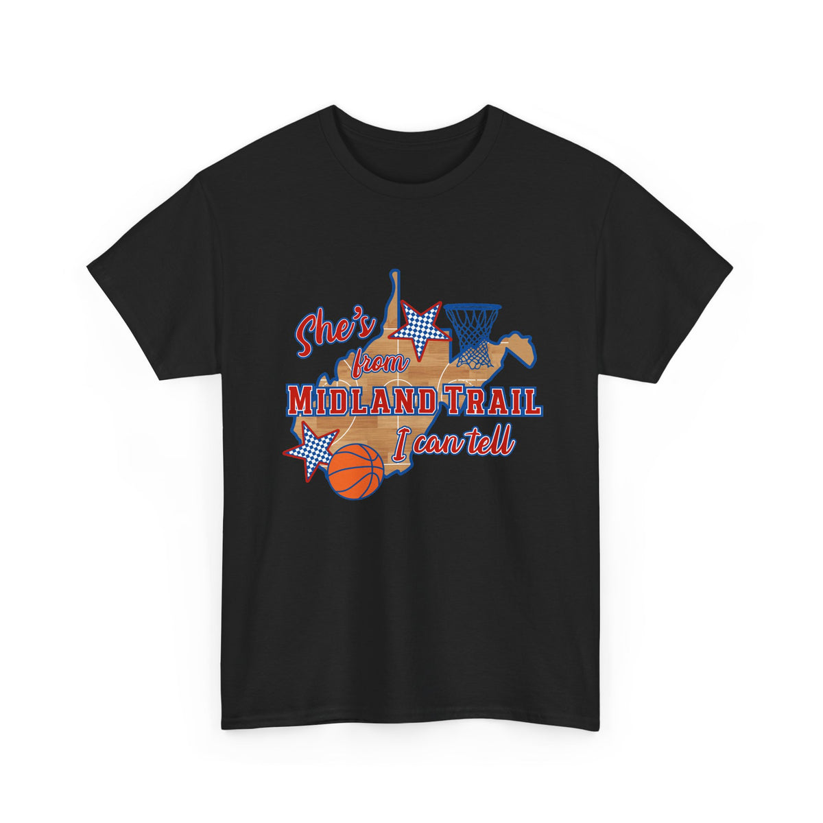 Midland Trail Basketball She's From Tee