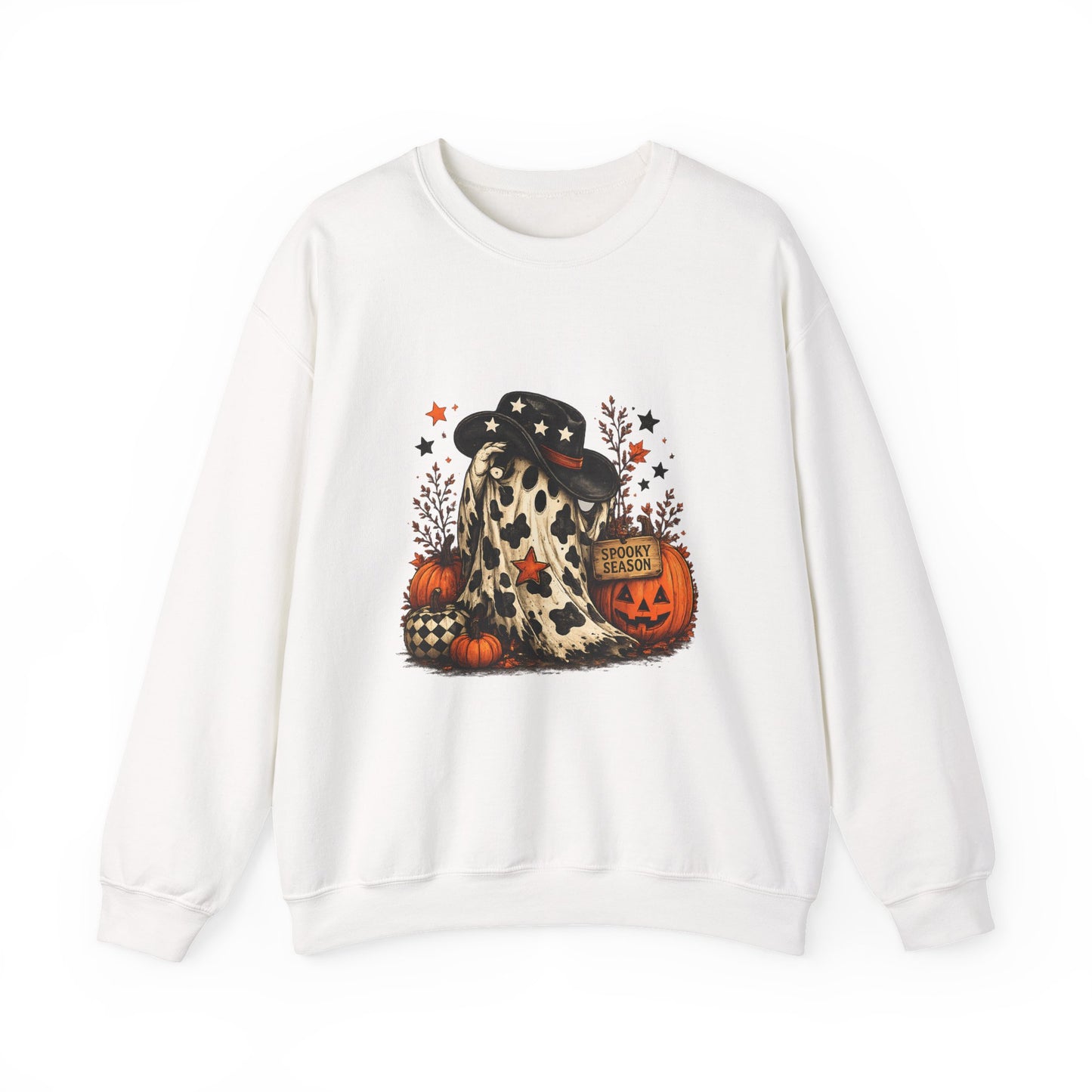 Cowhide Ghost Halloween Sweatshirt