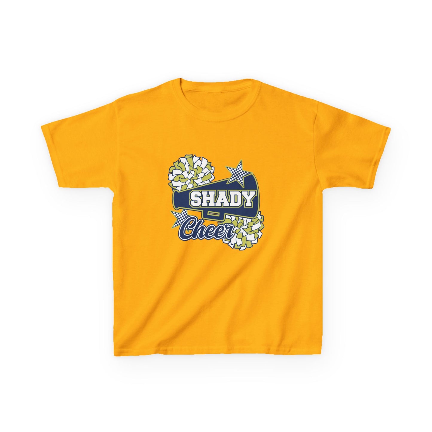 Shady Cheer Kids T-Shirt — Cheerleading Pom Pom Graphic Tee