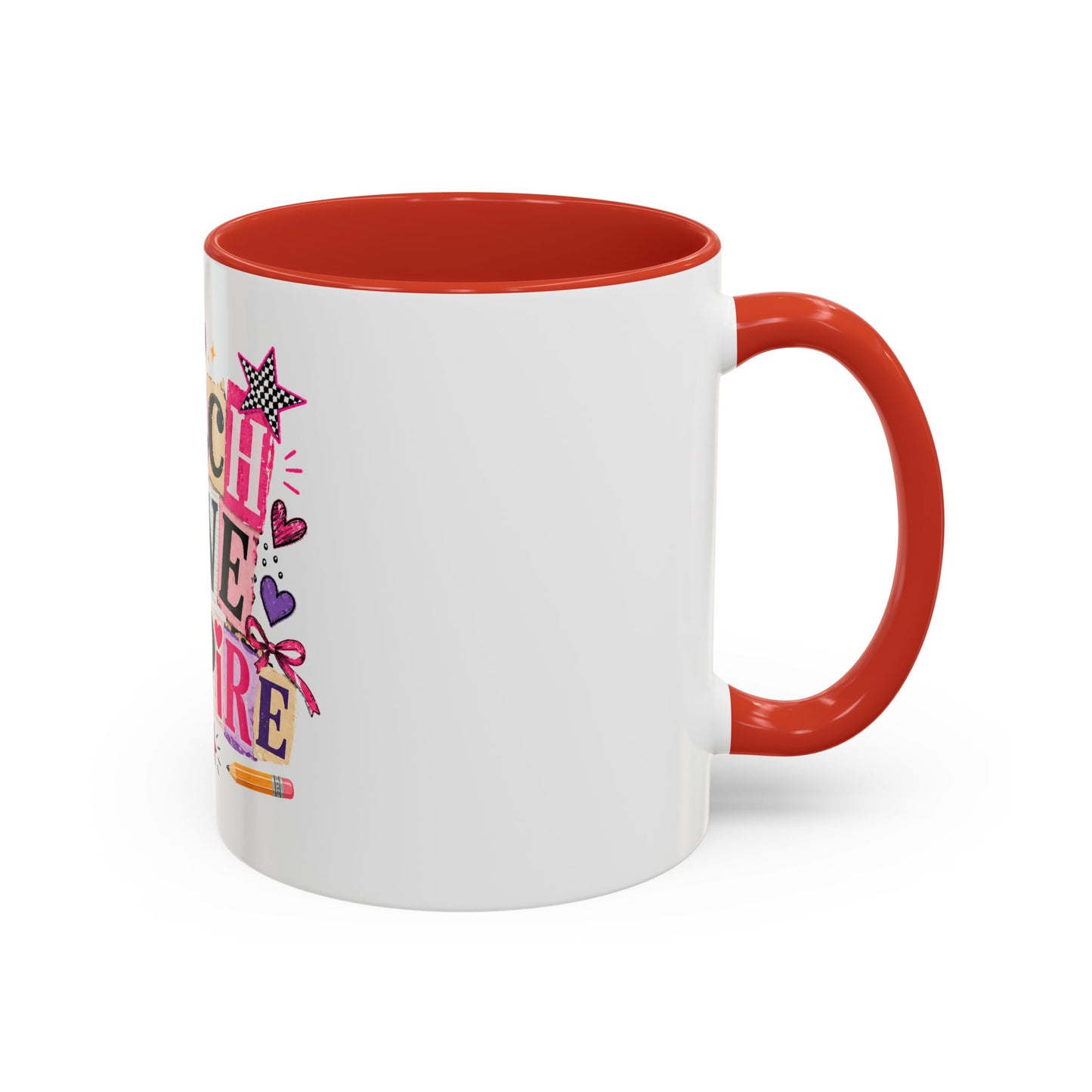 Teach Love Inspire Coffee Mug — Colorful Teacher Appreciation Gift