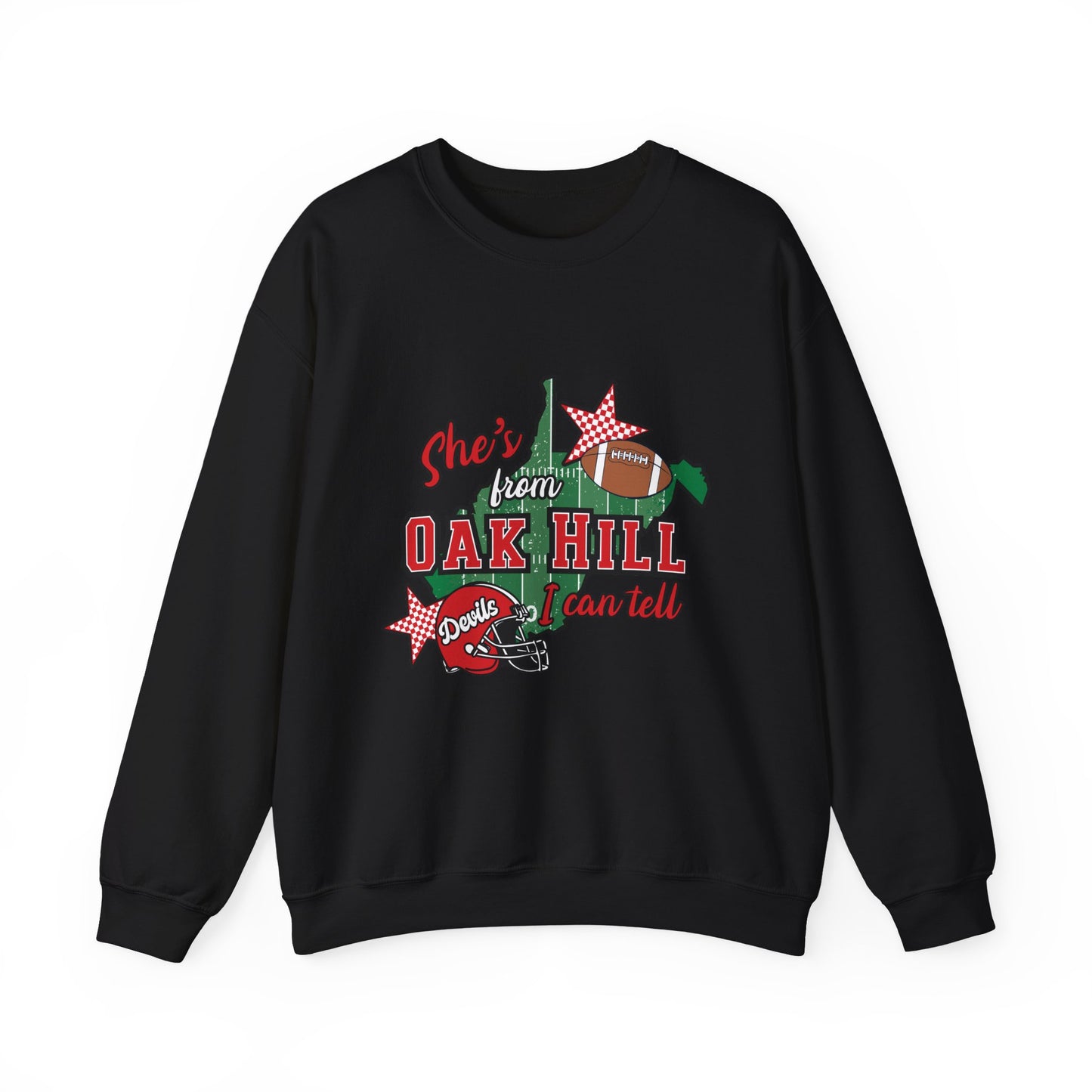 Oak Hill Football Crewneck Sweatshirt – "Shots from Oak Hill" Retro Design