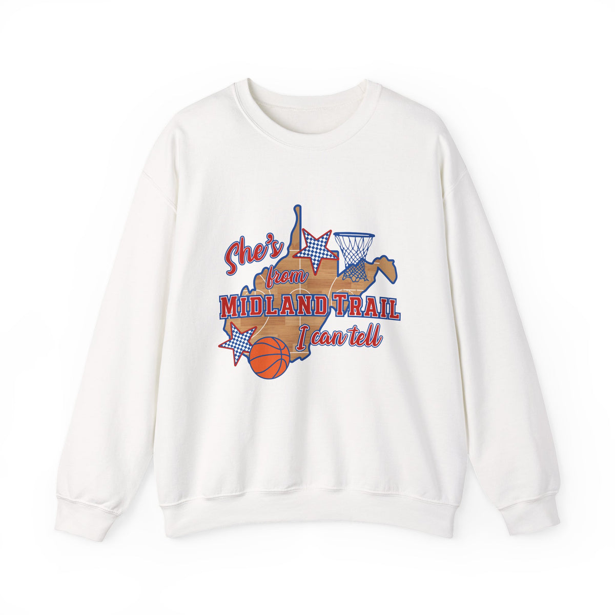 MT Basketball Crewneck Sweatshirt — 'She's From