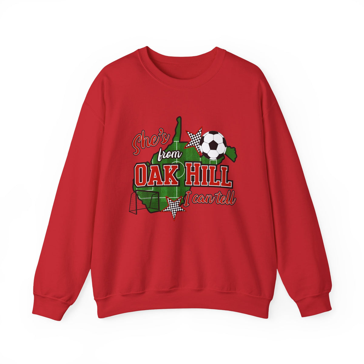 Oak Hill She's From Soccer Crewneck