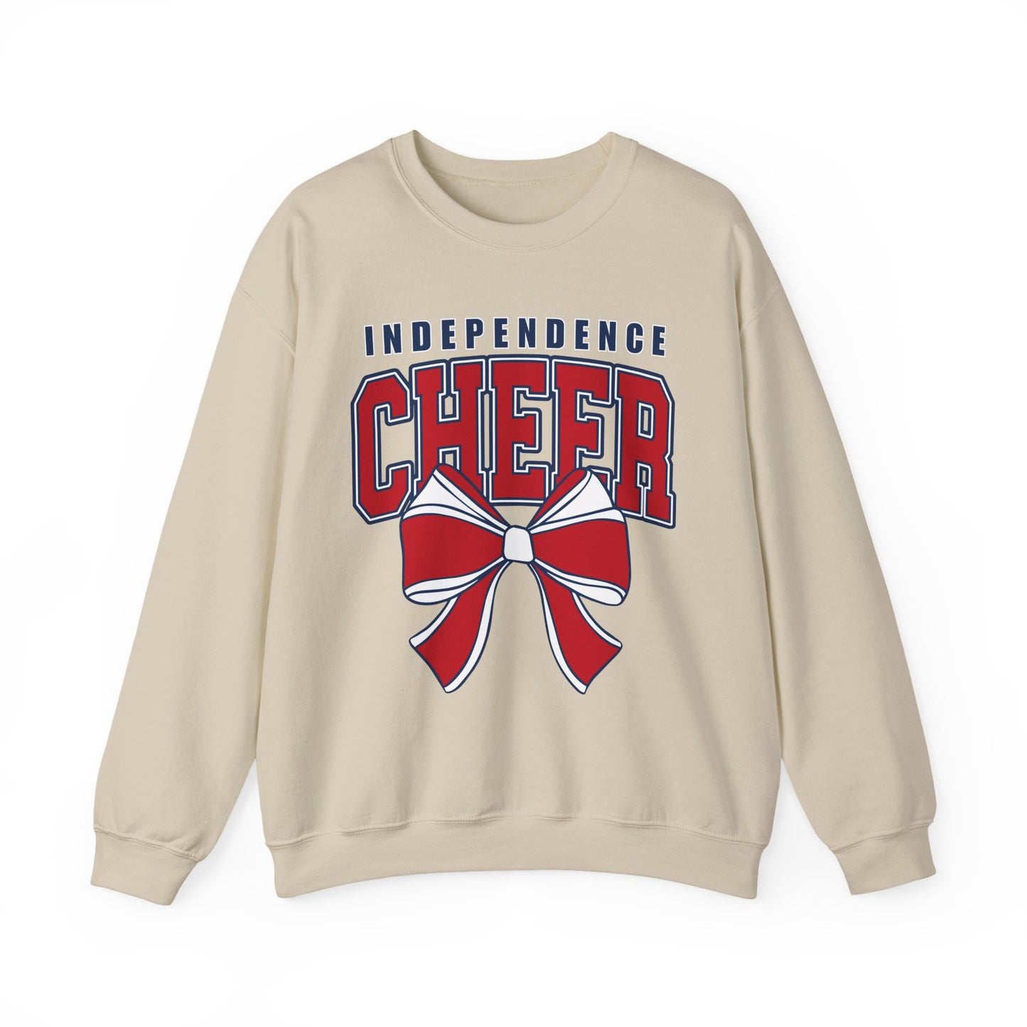 Cheer Crewneck Sweatshirt — Independence Cheer Bow Design
