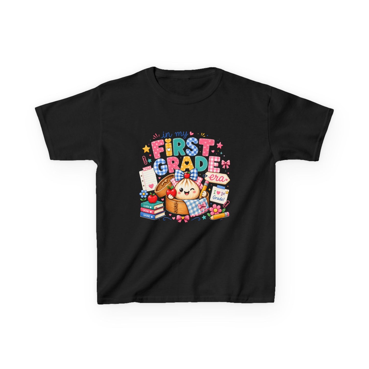 Kids T-Shirt — Cute "In My First Grade Class" Back-to-School Graphic Tee