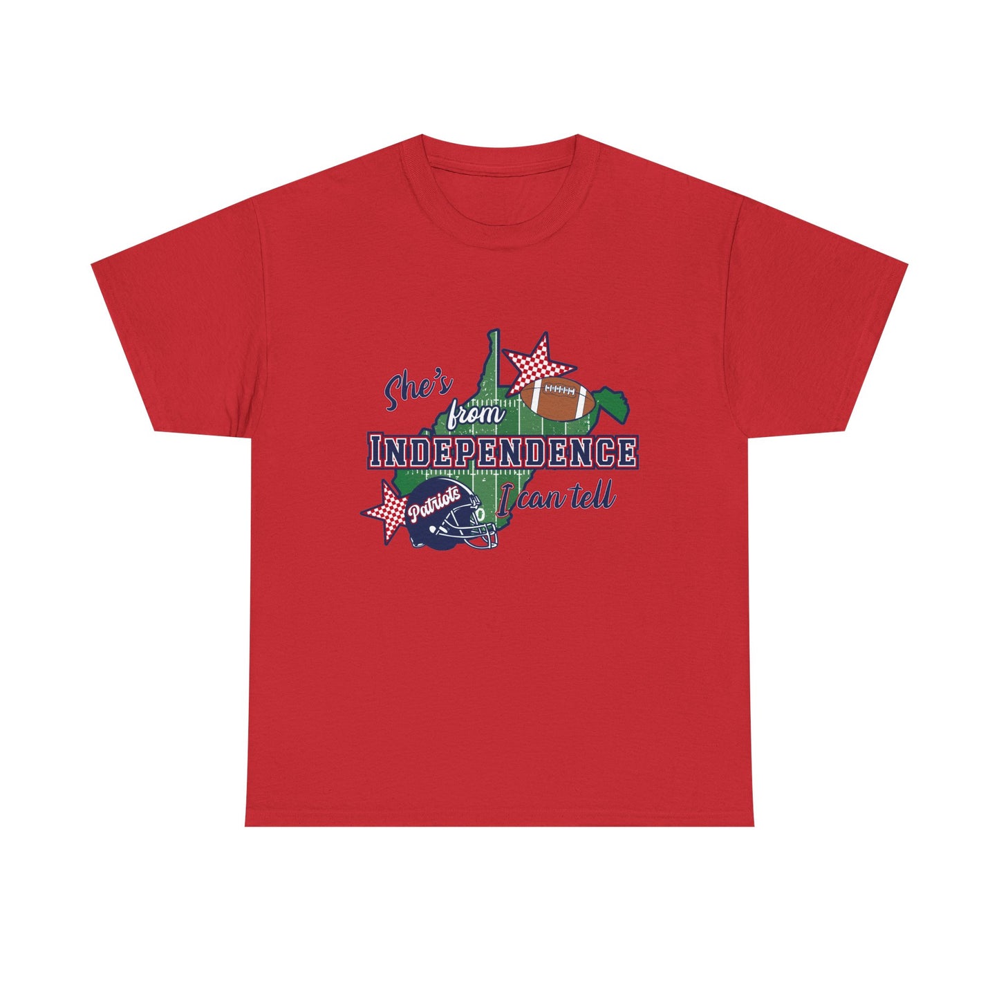 Independence State Pride Tee — "She’s from INDEPENDENCE" Graphic T-Shirt