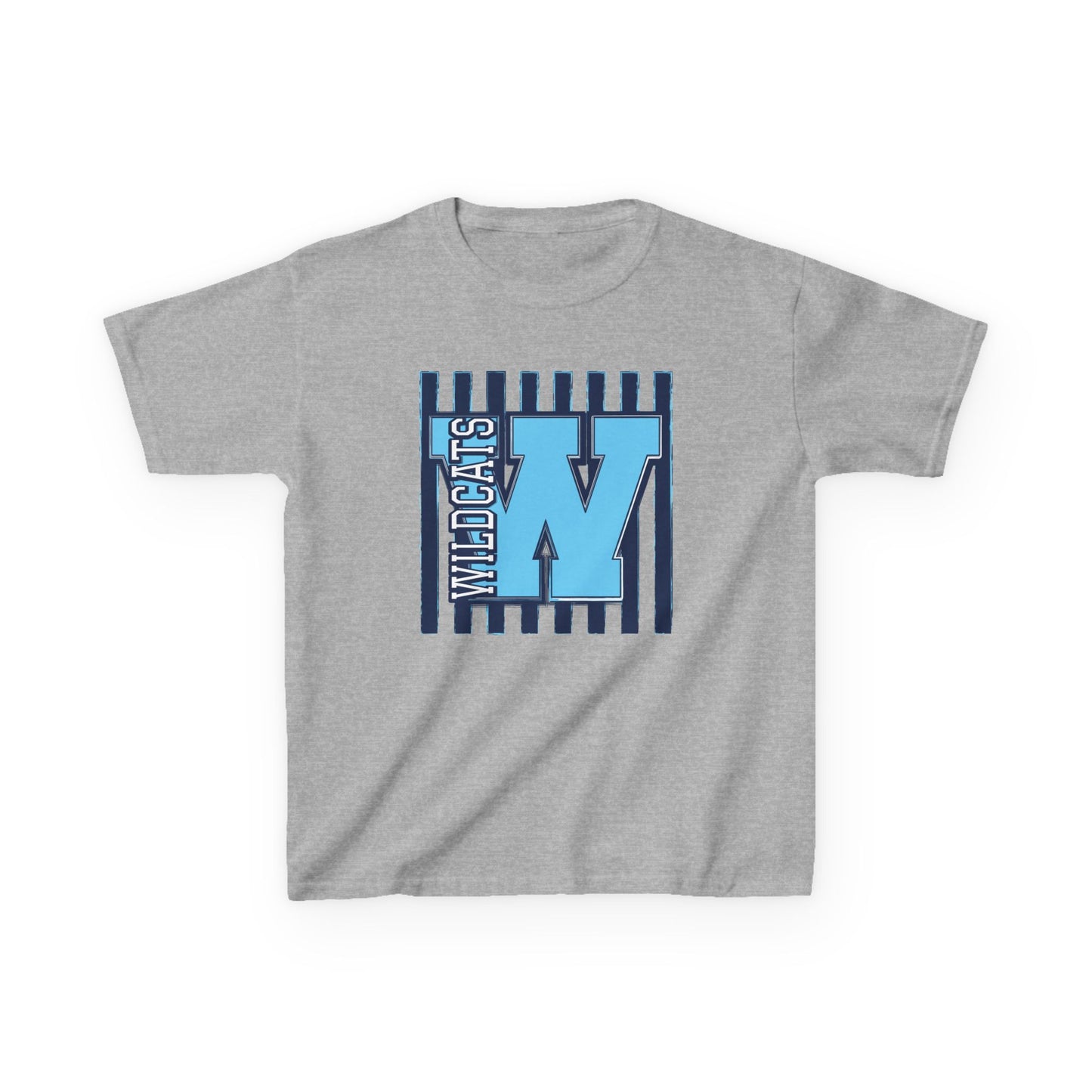 Kids T‑Shirt - Blue 'W' Wildcats Graphic