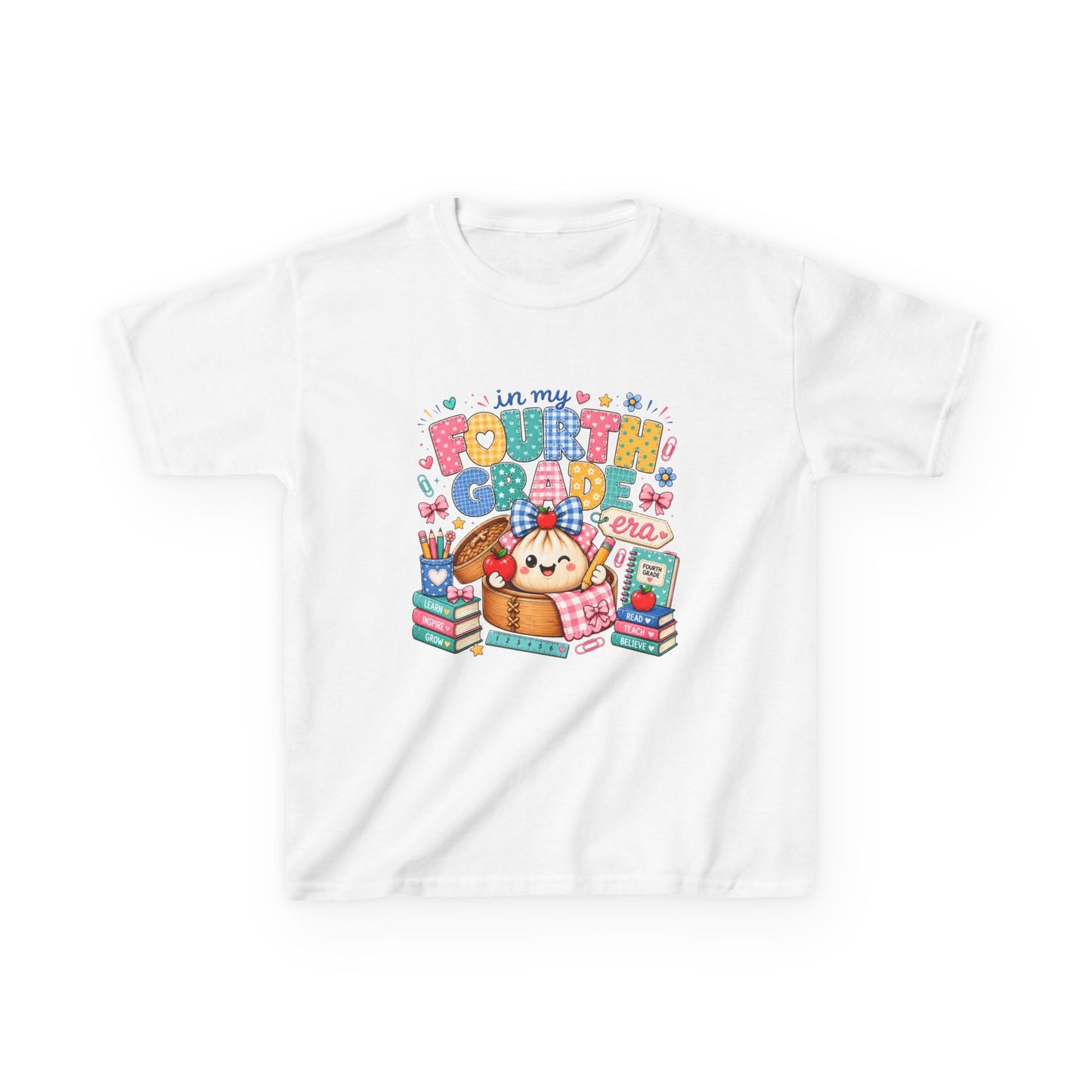 Kids Tee — 'In My Fourth Grade' Cute School Design