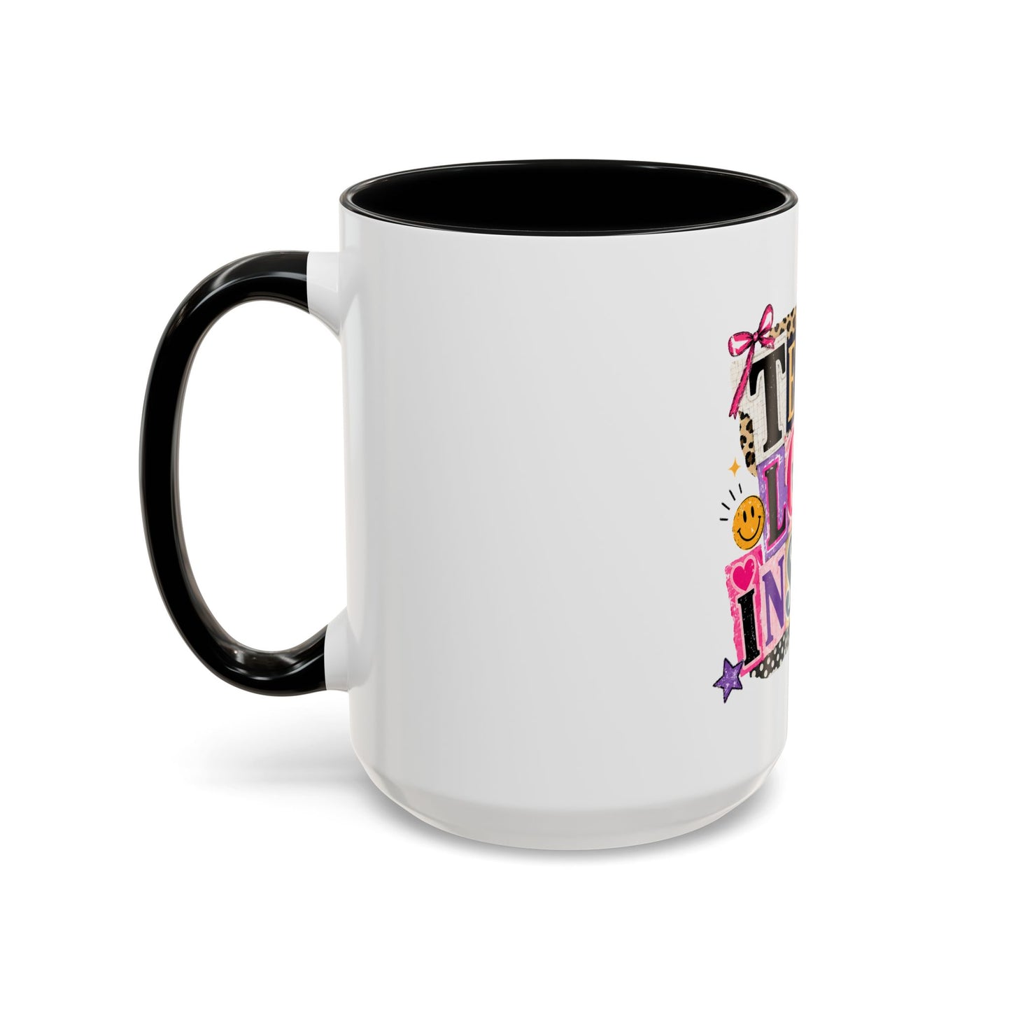 Teach Love Inspire Coffee Mug — Colorful Teacher Appreciation Gift