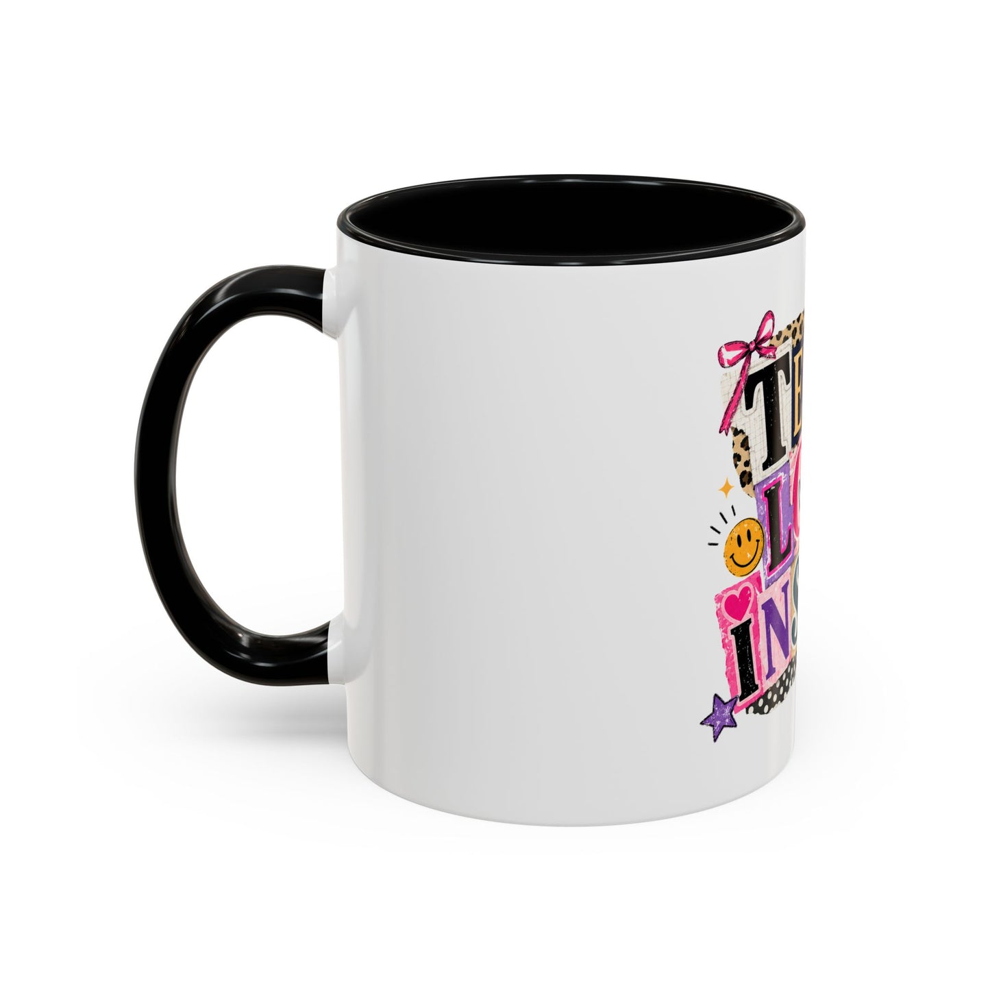 Teach Love Inspire Coffee Mug — Colorful Teacher Appreciation Gift
