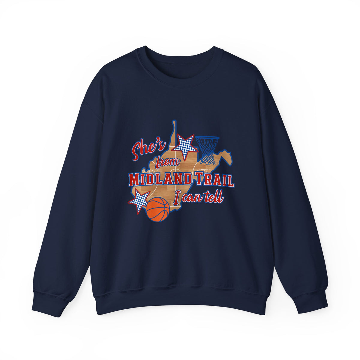 MT Basketball Crewneck Sweatshirt — 'She's From
