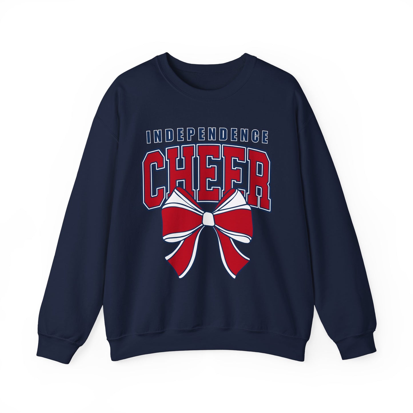 Cheer Crewneck Sweatshirt — Independence Cheer Bow Design