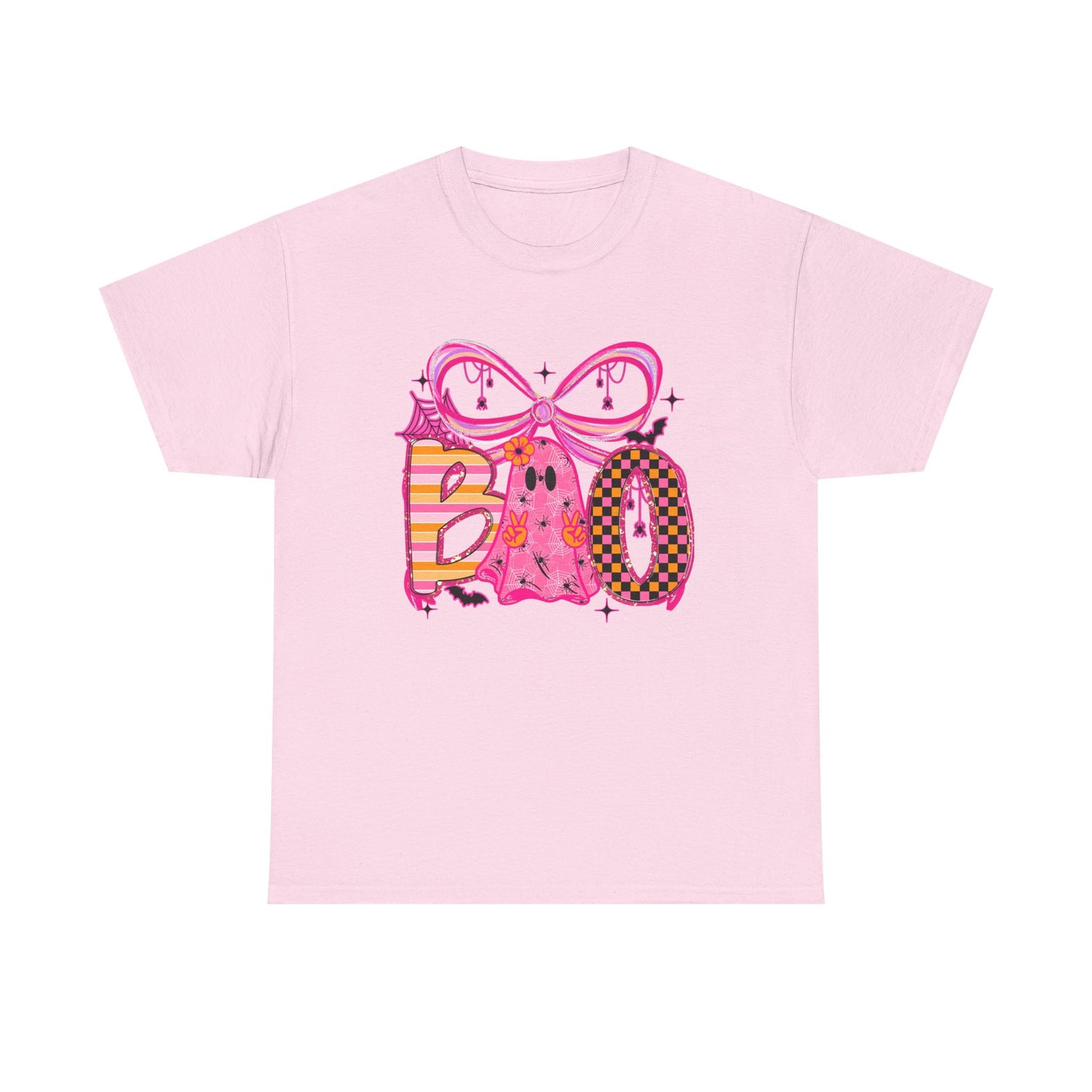 Boo Ghost Graphic Tee | Pink Halloween Cute Spooky Design
