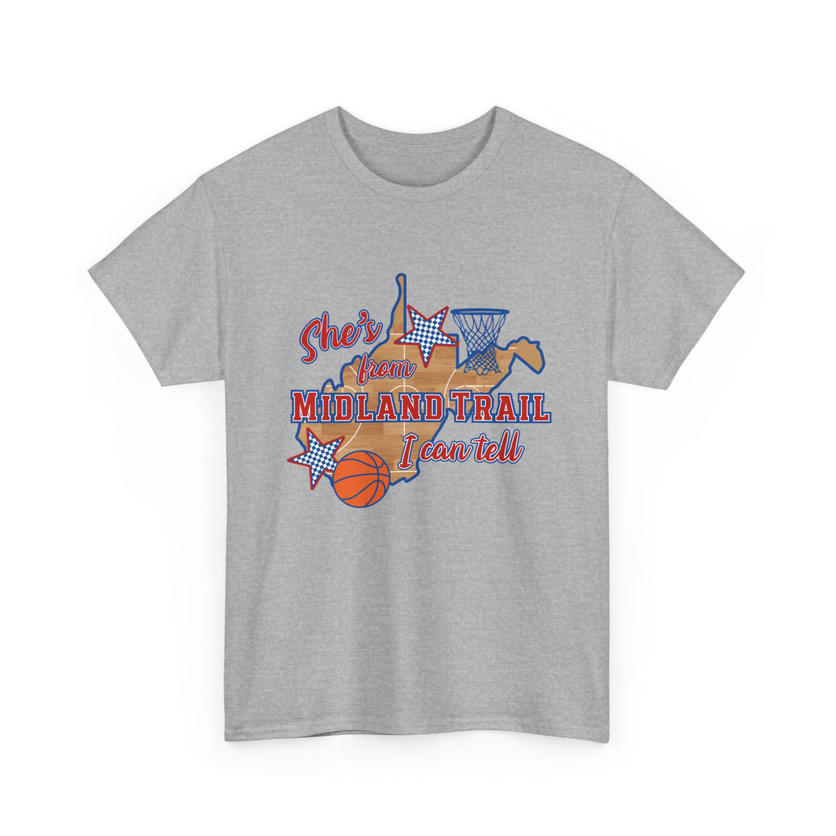 Midland Trail Basketball She's From Tee